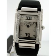 Patek Philippe Twenty-4 4920g Ladies $24,000.00 Diamond 18k White Gold Watch.