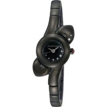 Petal Ladies Watch with Black Metal Band ...