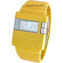 Puma Date Digital Goldtone Mens Watch Pu103gp.0053.501