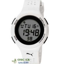 Puma Faas 200 Pu910931002 White Digital Unisex Watch 2 Years Warranty