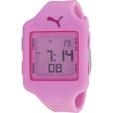 Puma Slide S Pink Digital Pink Silicone Unisex Watch PU910792016