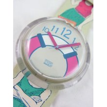 Pwk180 Swatch 1993 The Life Saver Pop Authentic Swimmer