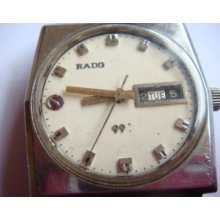 Rado Swiss Automatic 25 Jewels For Parts Or Repair Serial Number..118171