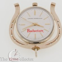 Rare Vintage Girard Perregaux Budweiser Horseshoe Pendant Watch