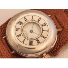 Rare Wwi Waltham Demi Hunter Minty 36.5mm Blue Numerals Full Service