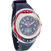 Reizen Digital Analog Water Resistant Talking Watch Blue and Red