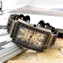 Retro Vintage Antique Jewelry Style Ladies Womens Wrist Bangle Bracelet Watch