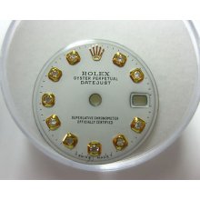 Rolex Datejust Ladies Diamond Dial Porcelain For Gold Two Tone 69178 6917 69173