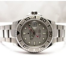 Rolex Yacht-master 16622 Mens Stainless Steel Watch Platinum Bezel F Serial