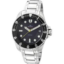 Rotary Watches Men's Aquaspeed Black Dial Stainless Steel Stainless S