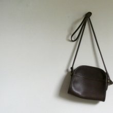 SALE - Vintage Brown Leather Shoulder Bag