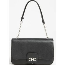 Salvatore Ferragamo 'Bree' Leather Shoulder Bag Black