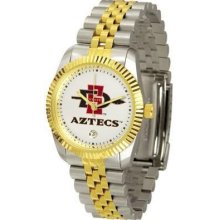 San Diego State Aztecs Men's Two Tone Gold Dress Watch