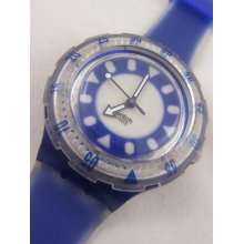 Sdn903 Swatch 1997 Fish Eye Scuba Authentic Loomi Blue