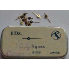 Second Hands For Wrist Watch Gold Plated Fit Cyma 10 1/2 1 Dozen