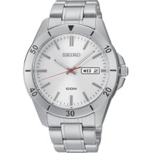 Seiko Mens Analog Stainless Watch - Silver Bracelet - Silver Dial - SGGA73
