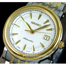 Seiko Presage Automatic / Hand Winding Sapphire 2 Tone 100m Watch Srp116j1 Japan