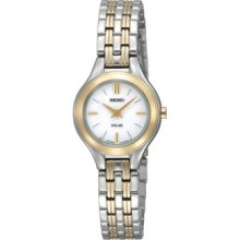 Seiko Solar Women's Stainless Steel Case Watch Sup004