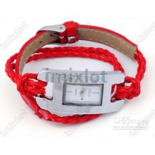 Shipping. Lady Watch Wholesale Punk Watch Roman Vintage Leather Fash
