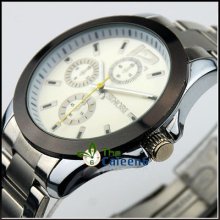 Sinobi Fashion Quartz Luxury Mens Woman Steel Wrist Watch Dial Lover Gift Fa