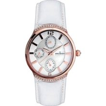 SKAGEN LADIES LEATHER MULTIFUNCTION WATCH 586SRLW