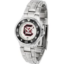 South Carolina Gamecocks USC Womens Competitor Steel Band Watch