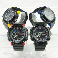 Sports Dive Watch Dual Movements Waterproof Ak1166 Digital & Qua