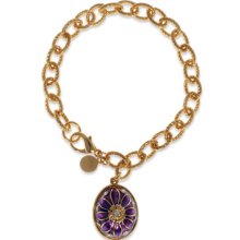 St. Petersburg Purple Egg Charm Bracelet