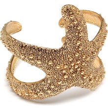 Starfish Cuff Bracelet Antique Gold Wrap