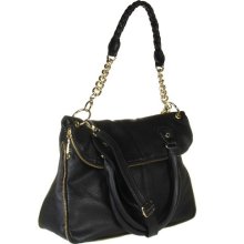 Steve Madden Black Bmaxie Convertible Crossbody Tote Satchel Handbag Bag Purse