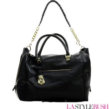 Steve Madden BStandon Croc Tote Purse in Black