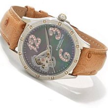 Stuhrling Original 196sw 1115k63 Women's Audrey Freedom Automatic Leather Watch