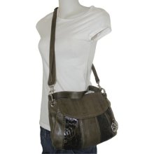 Style & Co Green Python Snake Convertible Hobo Crossbody Bag