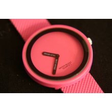 Stylish Designer Ladies' Pink Quartz Wristwatch