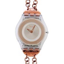 Swatch SFK290G Dot-Y Silver Dial Plastic Case Women's Watch