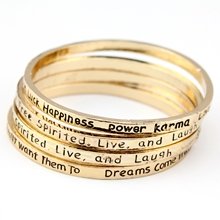 Sweet Letter Shaped Gold Plated Lady Bracelet