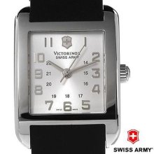 Swiss Army Ladies Women's Officer's 1884 Black Rubber 24050 Watch