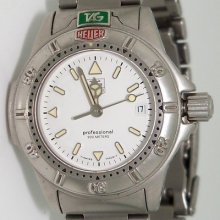 Tag Heuer Ladies Swiss Professional Wf 1412 - 0 Watch Stainless Steel Q
