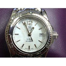 Tag Heuer Link Mother Of Pearl Dial Ladies Stainless Steel Wt131h