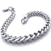 Tb110 Men's Classic Simple Design Stylish Band Stainless Steel Bracelet Bangle