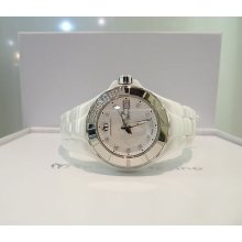 Technomarine Cruise White Ceramic 36mm Diamond Ladies Watch 110023c