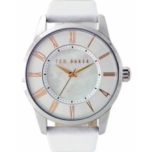 Ted Baker Women's Straps Right On Time Watch In White Te2043