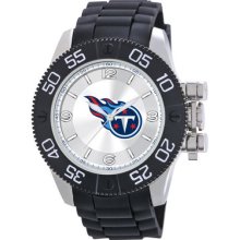 Tennessee Titans Nfl Football Mens Adult Wrist Watch Stainless Steel Analog