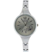 The Olivia Collection Ladies Silver Dial Bracelet Strap Dress Watch Cos26 The Olivia Collection Ladies Silver Dial Bracelet Strap Dress Watch Cos26