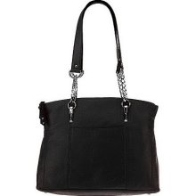 Tignanello Luxe Pebble Leather Shopper Tote - Black - One Size