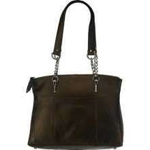 Tignanello Luxe Pebble Leather Shopper Tote - Bronze - One Size