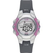 Timex 1440 Sports Digital Mid Size Black/pink Watch T5k460 Worldwide Ship