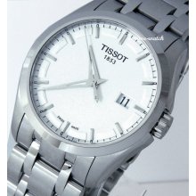 Tissot Men Swiss Couturier Sapphire Steel T035.410.11.031.00 $425 Us Seller