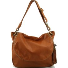 TL Bag - Soft leather shoulder bag with tassel detail