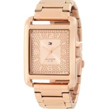 Tommy Hilfiger Women's Sport Tank Rose Gold Watch 1781196